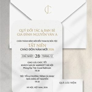 Thiệp Mời Tất Niên | CHÉRIS