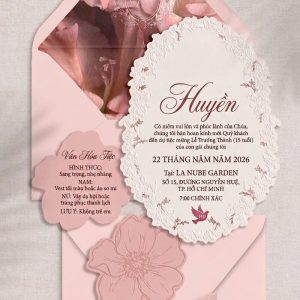 Thiệp Mời Lễ Trường Thành Pastel – CHÉRIS