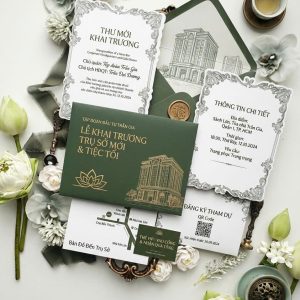 Thiệp Mời Khai Trương "Corporate Milestone" – CHÉRIS